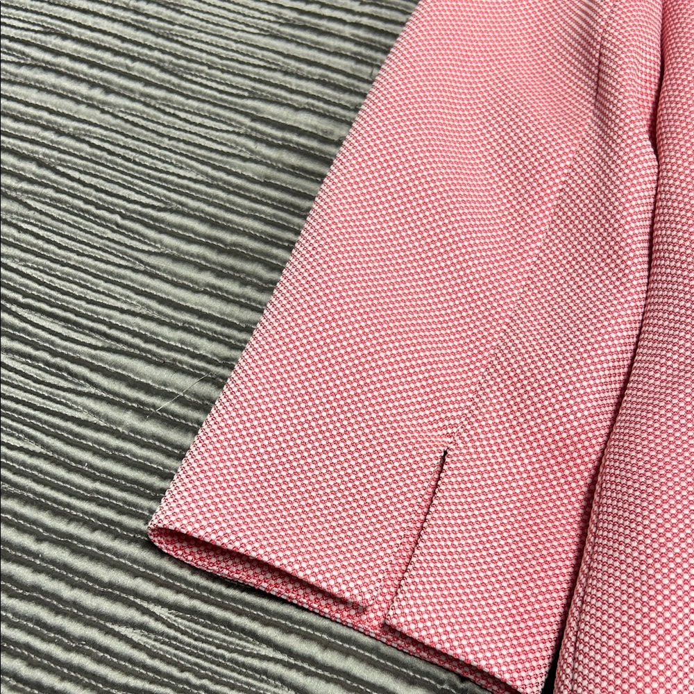 Sag Harbor Pink and Red Women's Blazer with its skirt.  Five buttons on front b - Picture 5 of 6